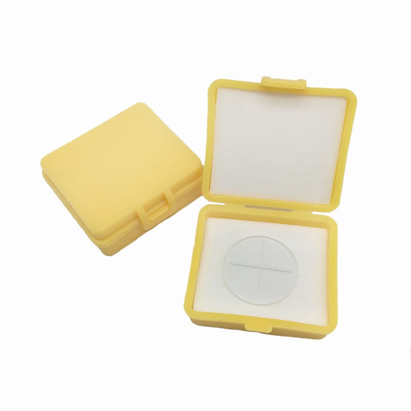 0.1mm Eyepiece Reticle Micrometer Optical Glass Calibration Slides Rcular Graticule for Microscope