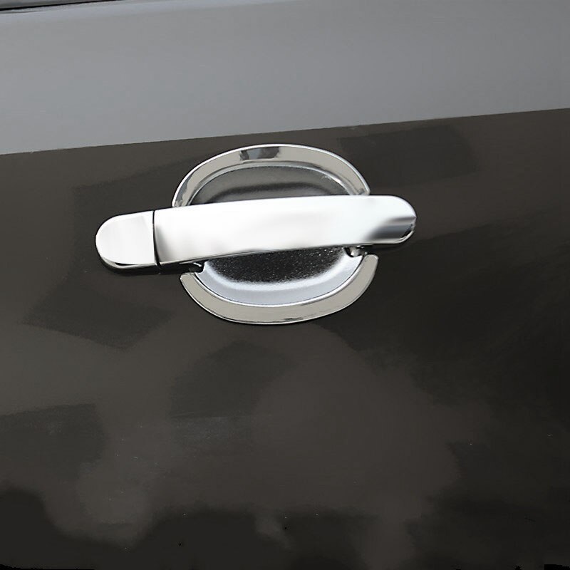 Chrome Exterior Door Handle Protector Cover + Bowl Cover for Toyota Hilux Vigo SR5 MK6 05-14