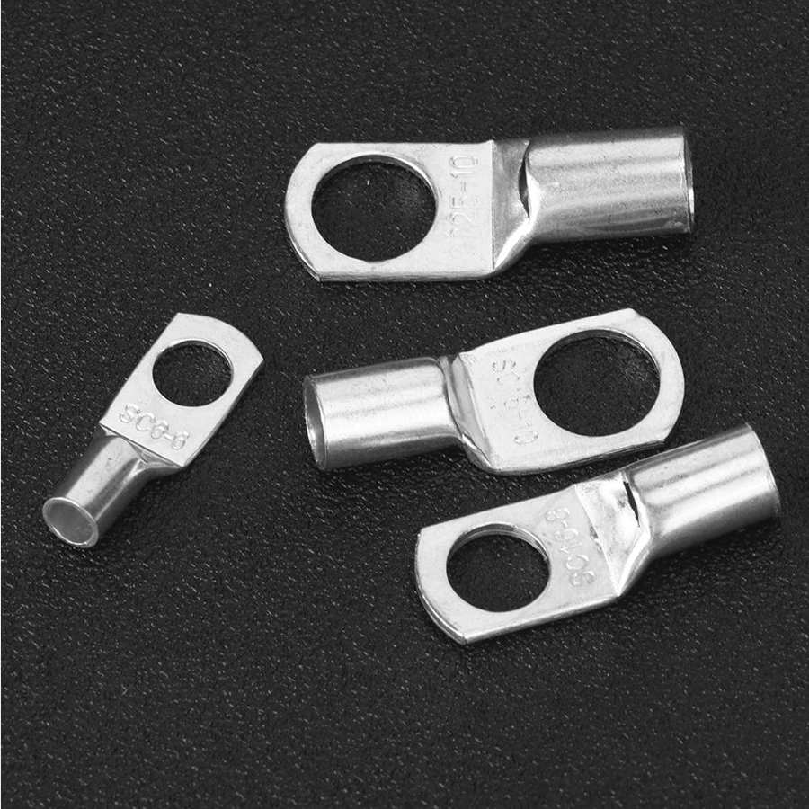 Conjunto de terminales de cobre para alternador de coche, Piezas para camiones, conectores de Terminal de Cable de crimpado para coche, conector eléctrico de bajo voltaje