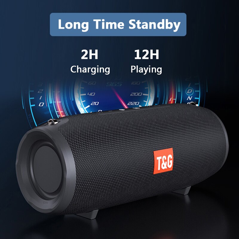 20 W Draadloze Bluetooth Speaker Draagbare Kolom 3D Stereo Music Center Boom Box Super Bass Subwoofer Met Fm/Tf/Aux