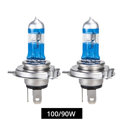 1 pc meetoo  h7 h4 halogenlampor för bilstrålkastare lampa halogen  h4 h7 55w 100w 12v 2700k 4300k 6500k kvartsglaslampor för bilar: 100w blåvit / H7