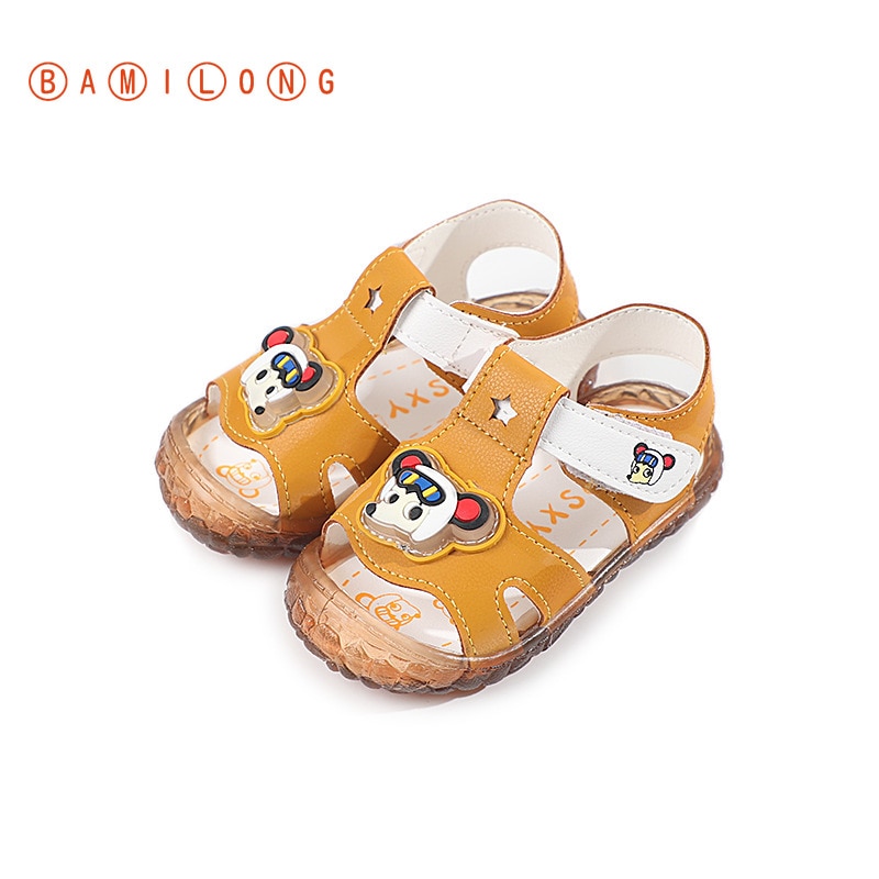 Zomer Mode Baby Boy Meisje Schoenen Cartoon Leuke Pu Zachte Bodem Sandalen Peuter Eerste Wandelaars Baby Schoenen S80