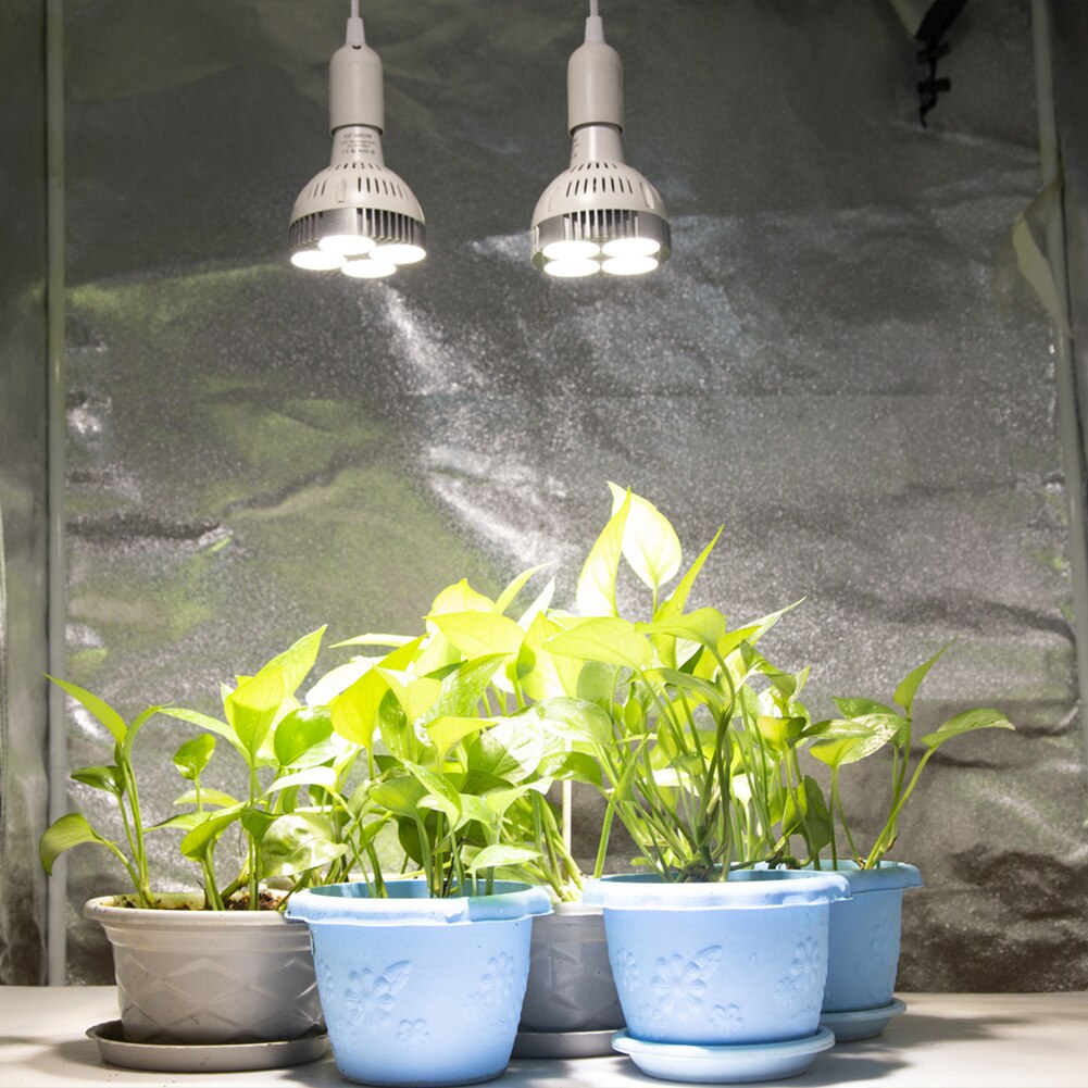 Par LED Wachsen Glühbirne E27 GEFÜHRTE Anlage Lampe mit Fan Sunlike Gesamte Spektrum Wachsen Lichter für Innen Pflanzen Gemüse und Sämling