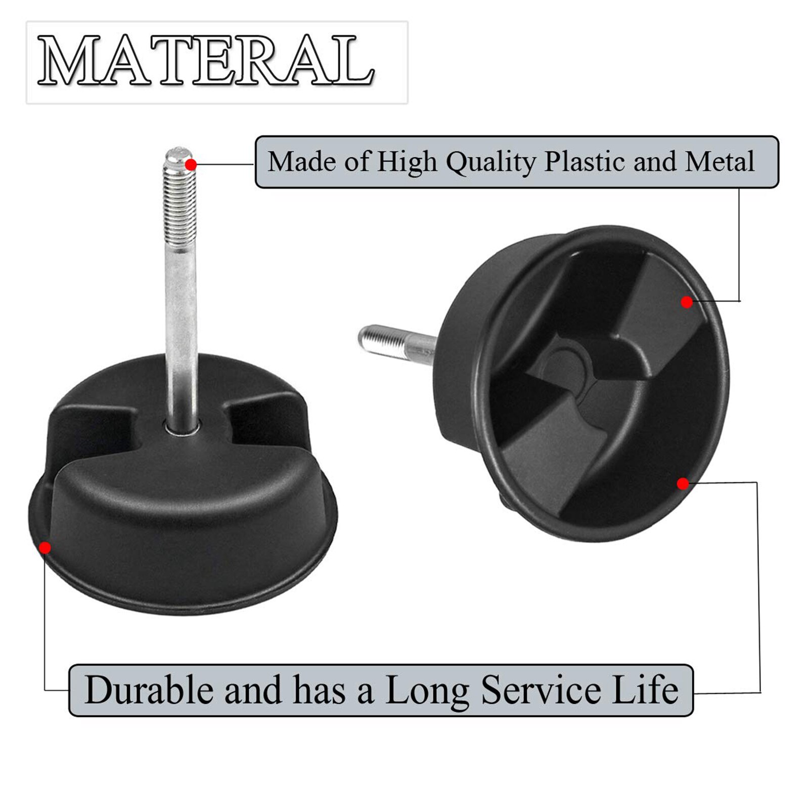 Bouton de vis de montage dur pour Jeep Wrangler JK 2dr 2007 –