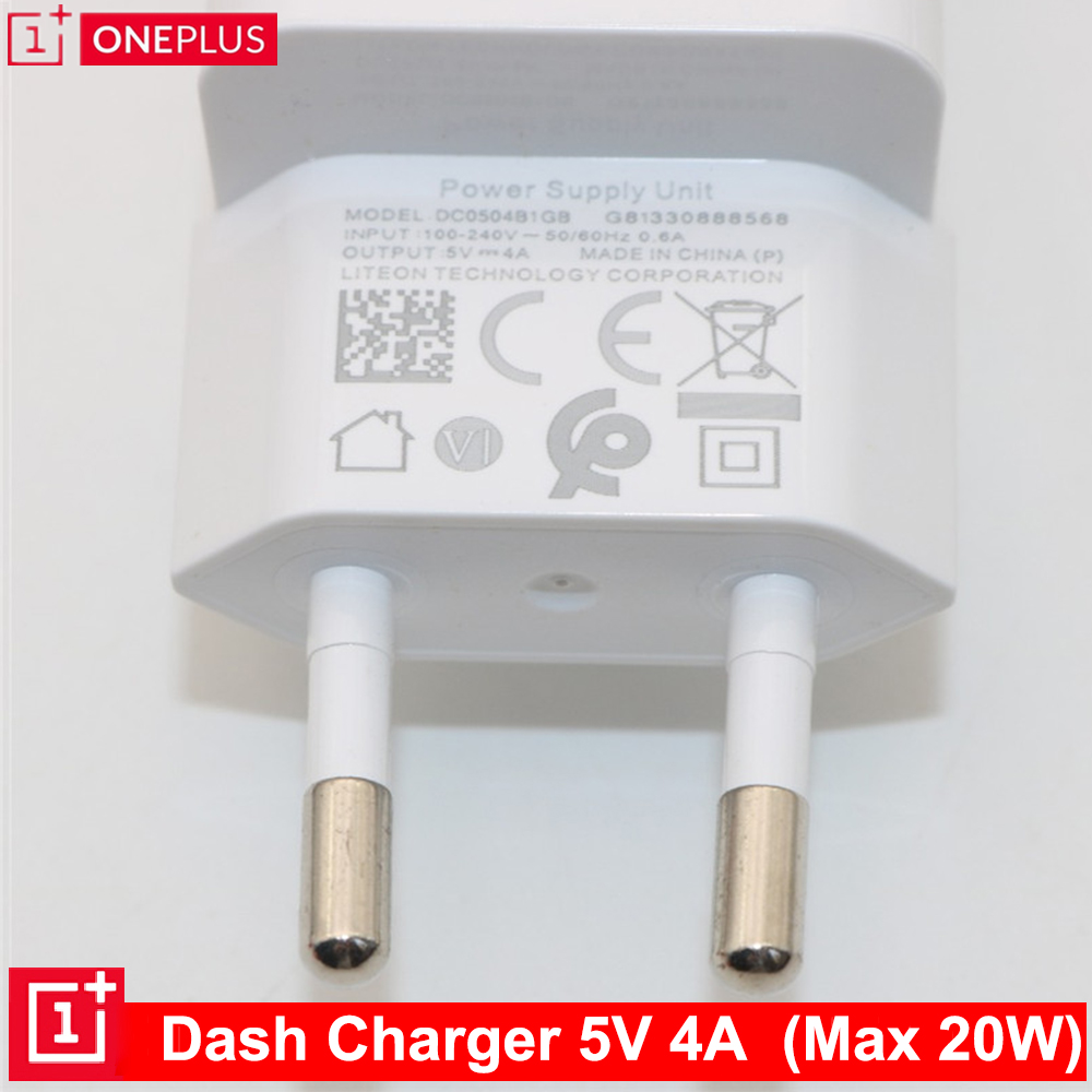 Eu/us /uk 20w original oneplus dash charger 5v/4a schnellladekabel 1m usb-c dash-kabel netzteil für oneplus 6t 5t 5 3t 3