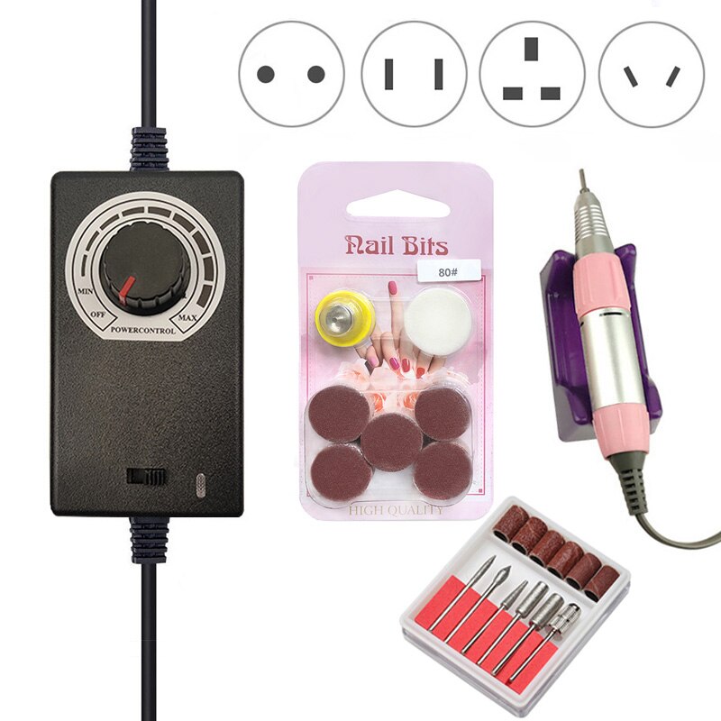 35000RPM Electric Pedicure Drill Machine Manicure Drill Salon Powerful Foot File Heels Dead Skin Callus Remove Feet Clean Tool: Default Title