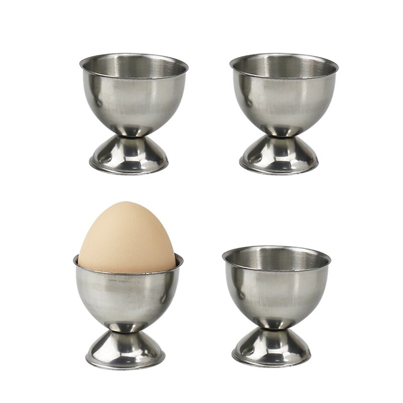 Stainless Steel Boiled Egg Topper EggShell Cracker Opener Egg Spoon Holder Kitchen Gadgets: 2