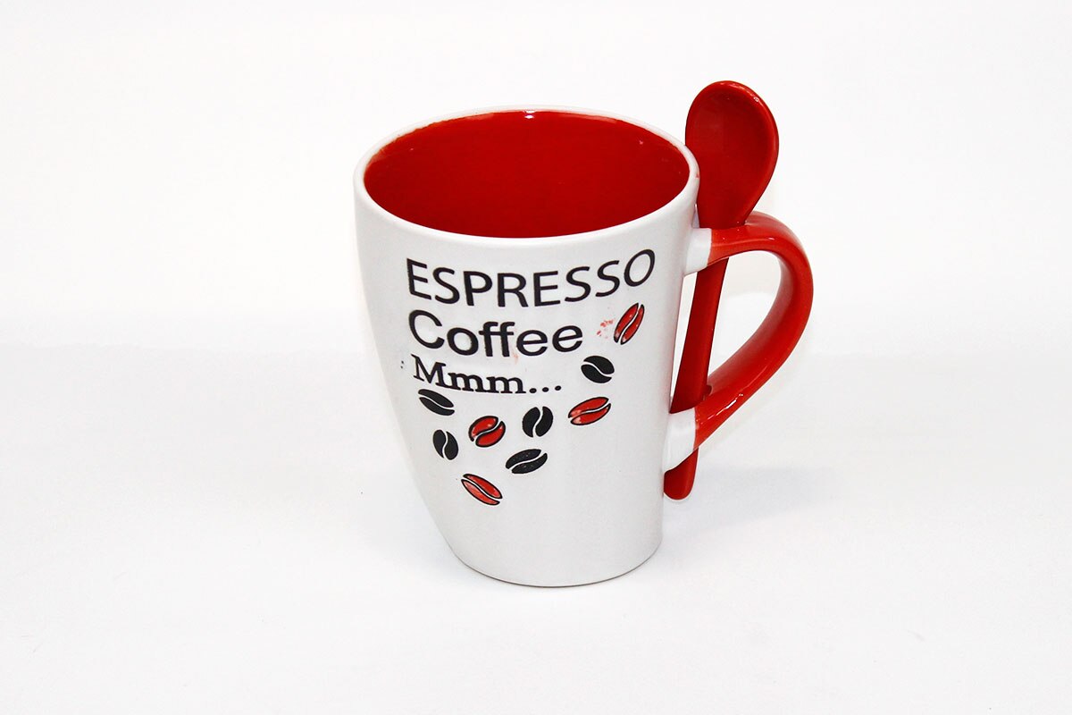 Keramische Mok Met Lepel