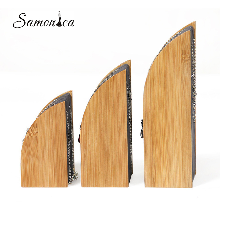 Bamboo Necklace Display Rack Storage Rack Pendant Display Organizer Jewelry Display Jewelry Storage Counter Display Stand