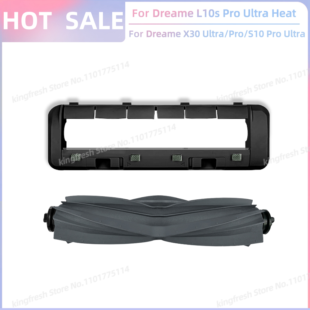 Compatible avec (Dreame L10s Pro Ultra Heat / X30 Ultra / L10s Ultra Gen 2 , Mova E30 Ultra) Pièces Rouleau principal Brosse latérale Filtre Chiffon de nettoyage Sac à poussière Accessoires: jaune clair