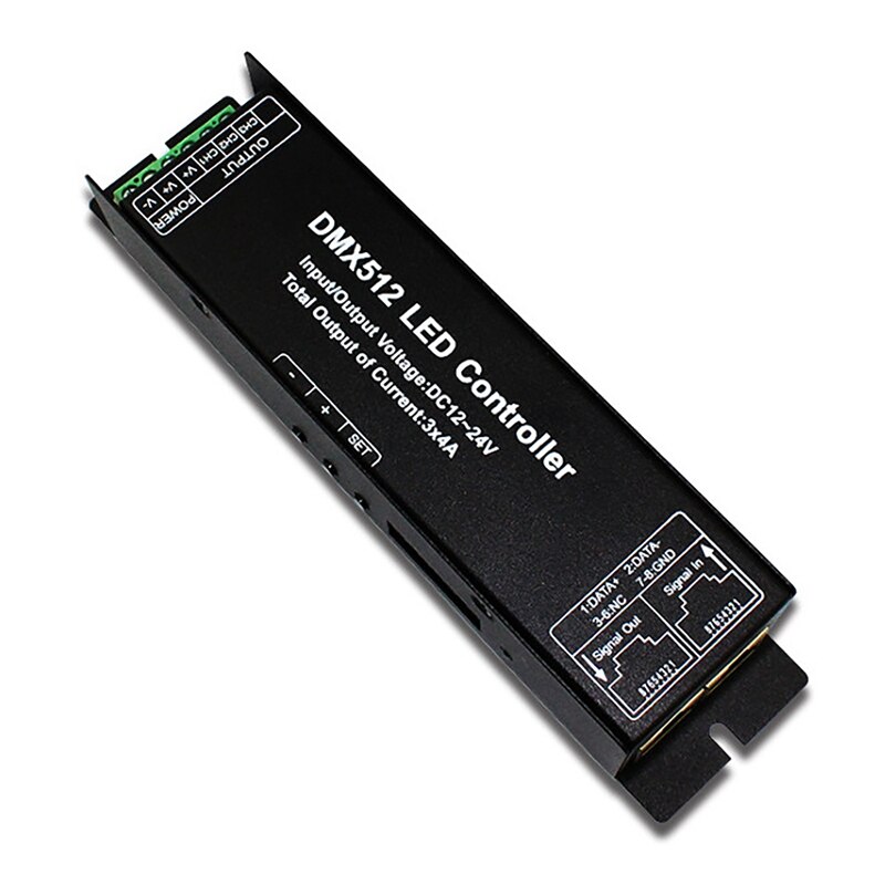 -DMX512 Decoder Led Controller DC12V 3-Kanaals Constante Spanning Strip Display Digitale Buis Decoder Led Licht Converter