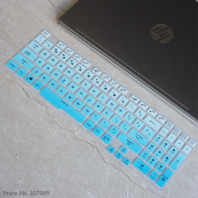Laptop Keyboard Skin Cover Voor Asus Tuf Gaming A15 FA506 FX506 FX506LI TUF506IV TUF506IU Gaming A17 TUF706IU F15 Gaming Laptop: Gradualblue