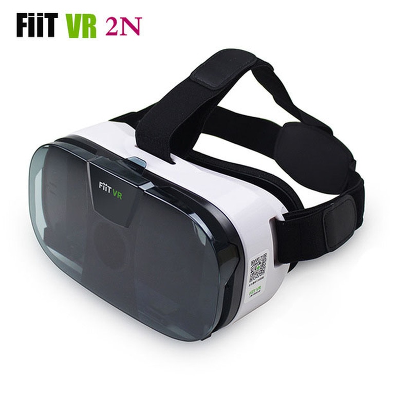 FIIT 2N VR Bril Headset 3D Doos Virtual Reality Bril Mobiele 3D Video Helm voor 4.0-6.5 Telefoon + smart Bluetooth Controller