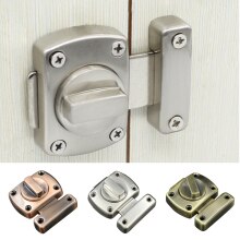 Door Lock Zinc Alloy Cast Metal Hook Latch Lock Multiple Purpose Toilet Doors Sash Right Angle Sliding Gate Rotating Handle Lock