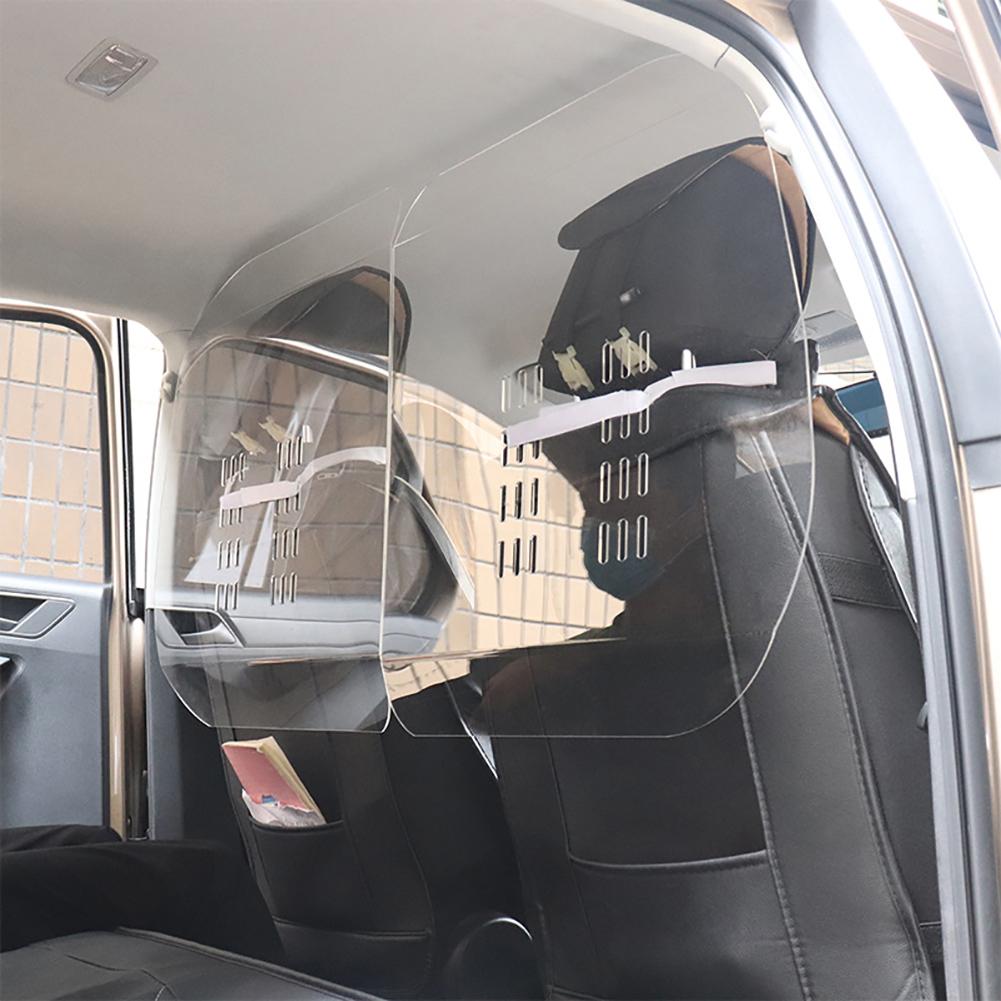 Car Transparent Protective Shield Completely Wrap Automotive Isolation Film Cover Splash Prevention Partition Board For Taxi