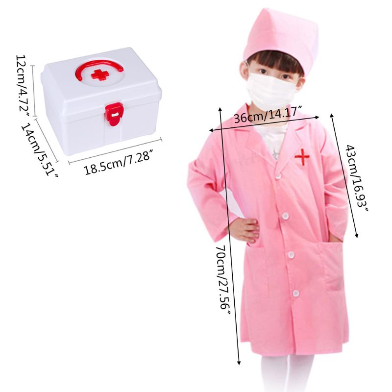 Foregive læge lege trælegetøj til børn rollespil læge sygeplejerske spil 23gd