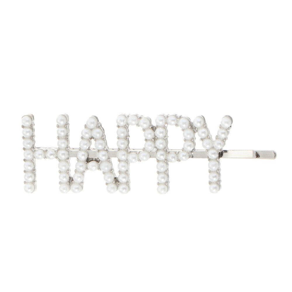 Letter Word Rhinestone Crystal Hairpin Hairgrip Hairclips Hair Clip Grip Pin Barrette Ornament Hair Accessories: 9