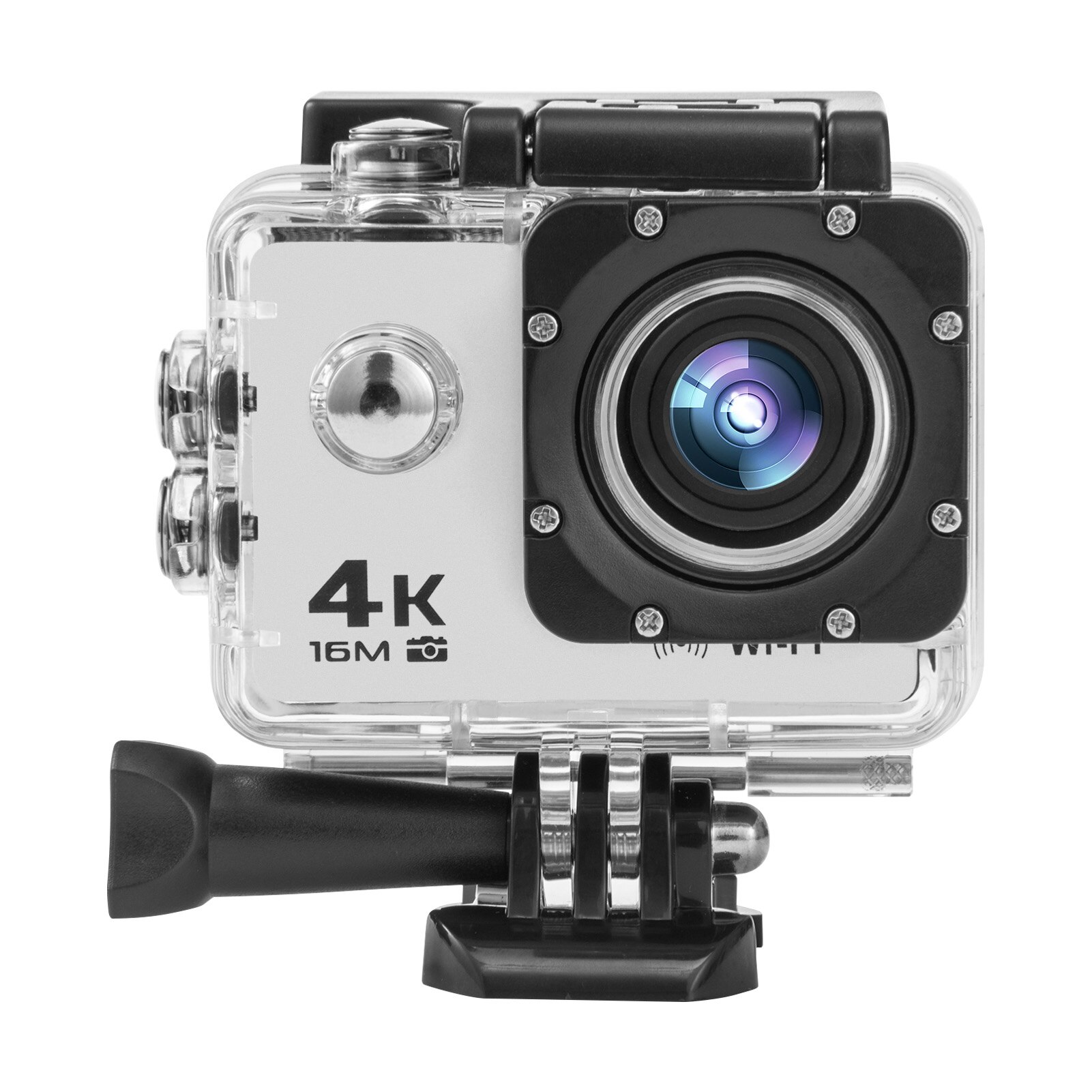 4K/30FPS 16MP Ultra HD Video Sports Action Camera 170 Degree Wide Angle WiFi 2.4G Wireless Remote Control with Waterproof Case: Silver