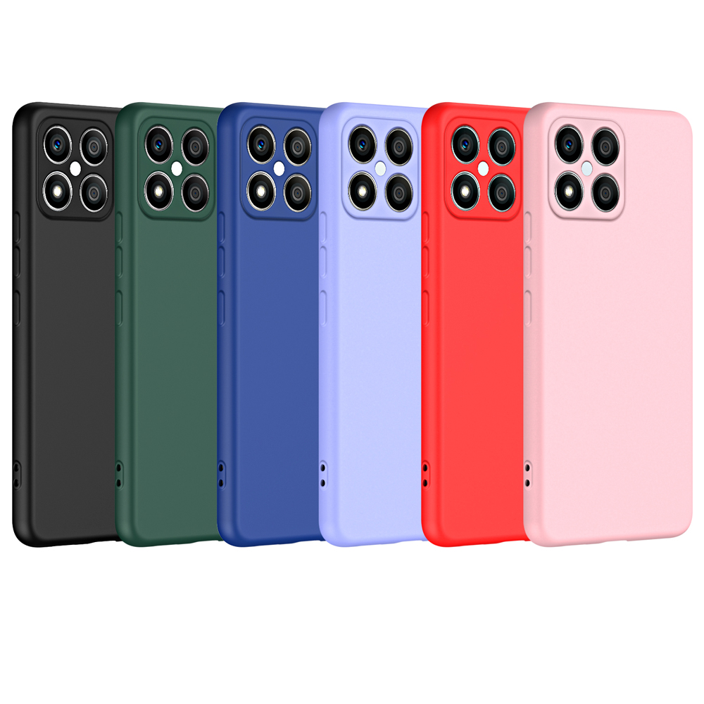 Coque de téléphone en Silicone liquide, étui arrière pour Honor X6 X6S X6A X7 X7A X8 X8A 4G 5G