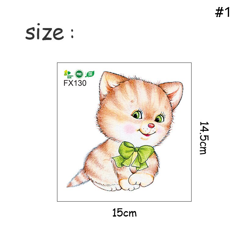 Vandtætte kat toilet klistermærker badeværelse toilet stue boligindretning sød kat mærkat plakat baggrund wallstickers kunst overføringsbilleder: Sort