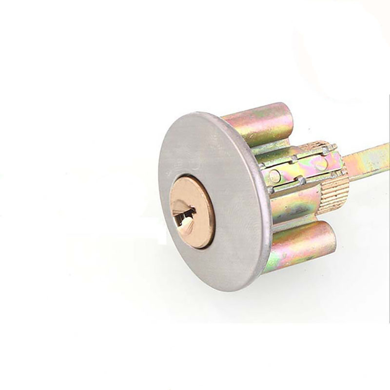 Home Door Locking Security Single Cylinder Deadbolt Lock Silver Tone