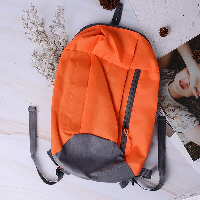 Sac à dos de sport sacoche poignée souple léger Oxford tissu sacs à dos pour voyage randonnée sac à dos cyclisme sac à dos 23*10*40cm: Orange