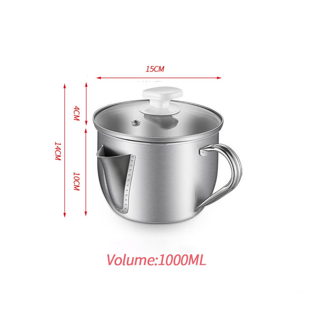 Rvs Soeppan Olie Filter Soep Separator Zeef Pot Voor Keuken Snel Scheidt Olie Of Kokend Water