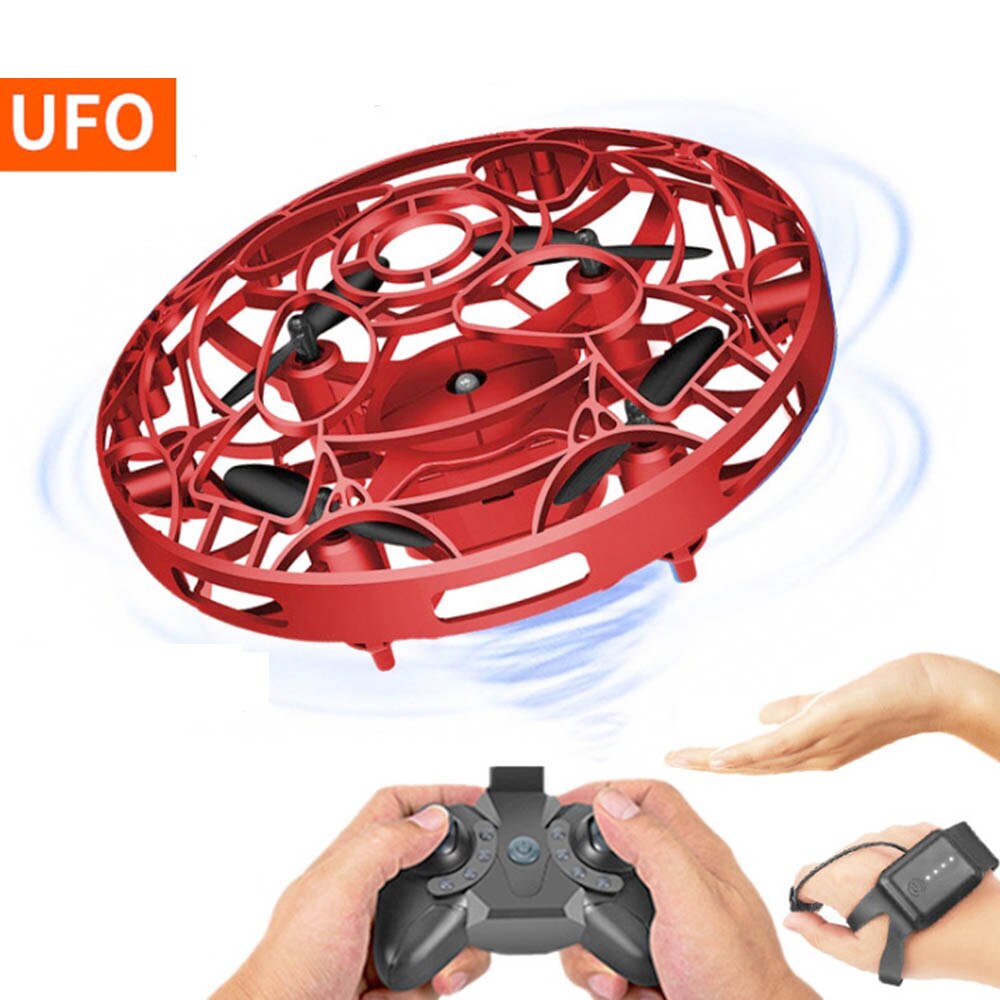 Ovni avion intelligent télécommande hélicoptère LED lumineux Mini hélicoptère UFO RC jouet de noël directe