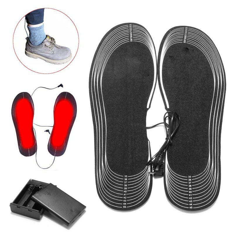 Palmilhas eletricamente aquecidas com controle alimentado por bateria para as mulheres sapatos inverno esqui livramento almofadas de acampamento golpe cheio quente