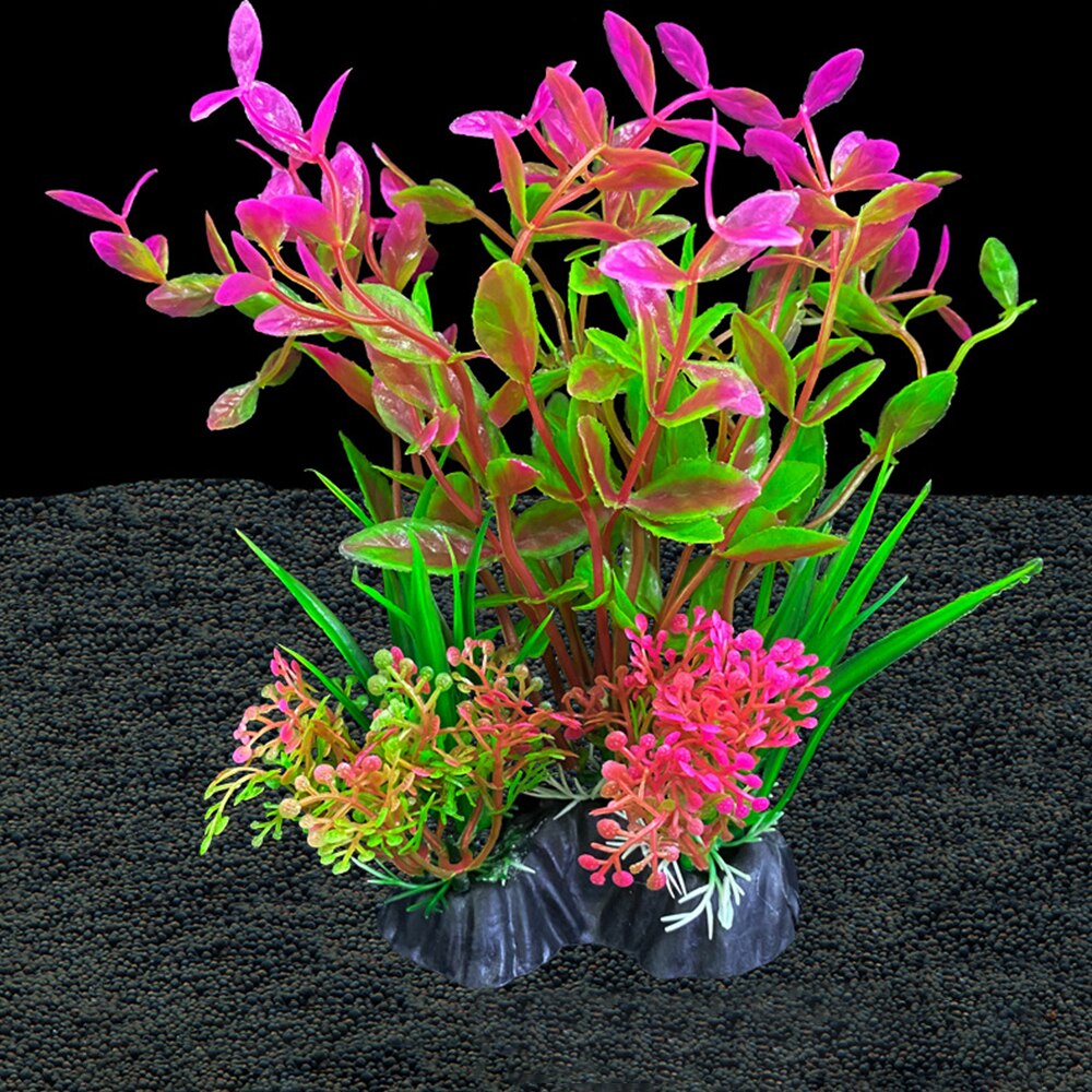 Simulatie kunstplanten decor water ornament plant aquarium 14cm decoratie: A11