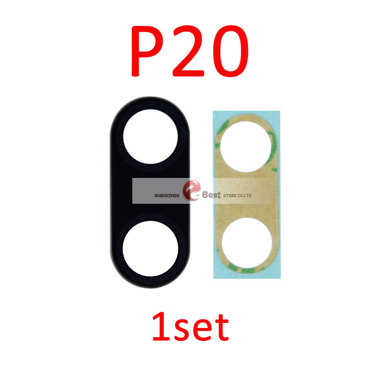 1set Rear Back Camera Glass Lens For Huawei P20 Lite P20 pro P30 With Adhesive Sticker Repair Parts: P20