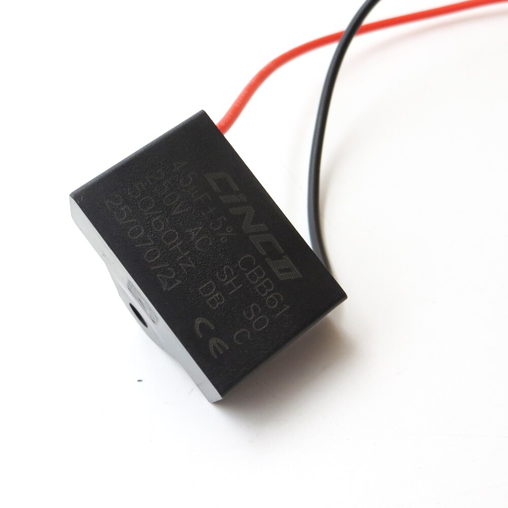 4.5Uf Ac 250V CBB61 2 Draden Motor Run Condensator Elektrische Ventilator Snelheid Elektrische Boer Ventilatoren Ventilator Condensator start