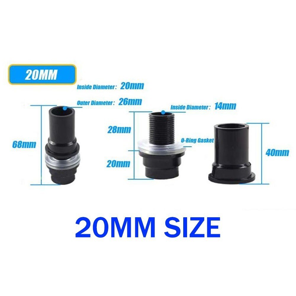 Aquarium Teich Fallrohr Biegen Schott Montage Anschluss Runde PVC Industrieller viel: 20mm