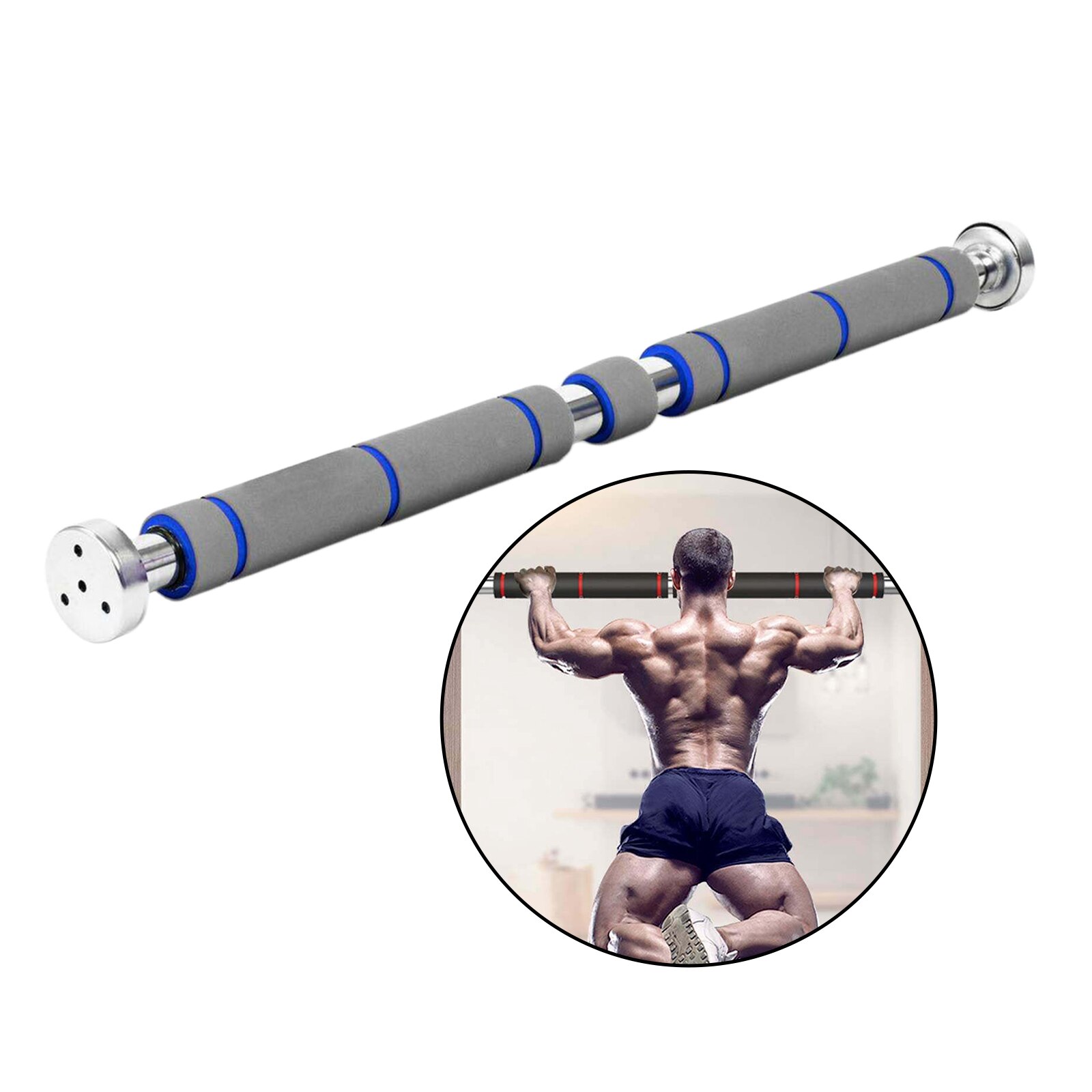 Pull Up Bar Deur Oefening Workout Bar 60-100Cm Verstelbare Chin Up Bar Workout