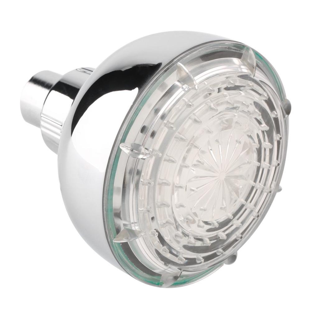 LED Light Shower Head 7 Colors Changing Bathroom Faucet Showerhead Portable Home Bath Over-Head Sprayer LED Sprinkler