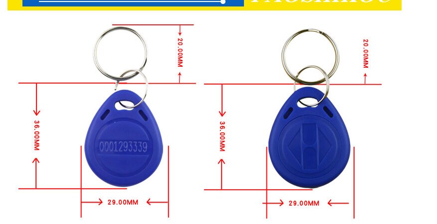 100PCS 125Khz Key Copy Rewritable Writable Rewrite EM ID T5577 keyfobs RFID Tag Ring Card Proximity Token Access Duplicate