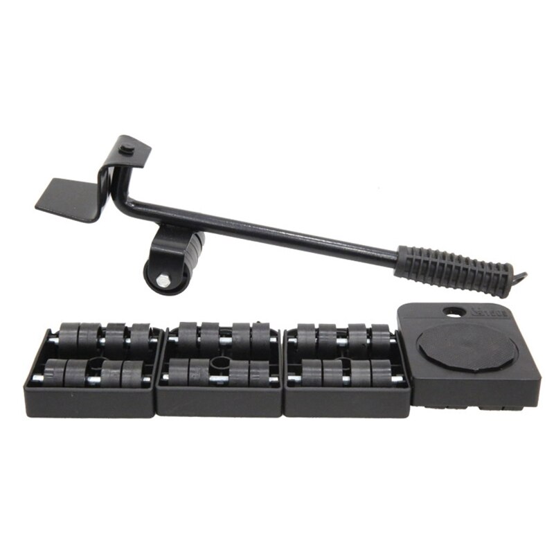 5 In 1 Moving Device Portable Heavy Lifting Device Furniture Moving Device Move R9JC: BK
