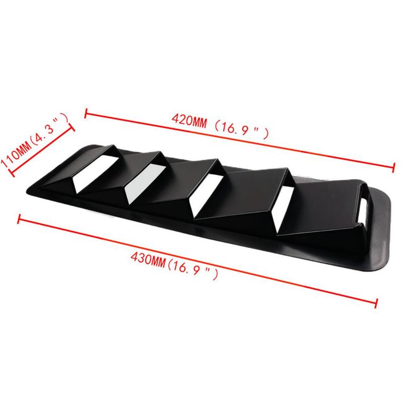 1 Pair Universal Carbon Fiber Style Hood Vents Automobile Decorative Accessories Hood Refitting Vent Automobile Engine Cove T6V8