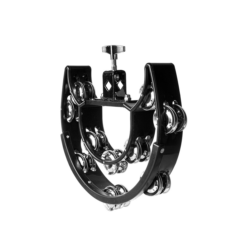 Handheld Hand Bell Percussion Party Musical Instruments Tambourine Double Rows Lightweight Portable Music Elements