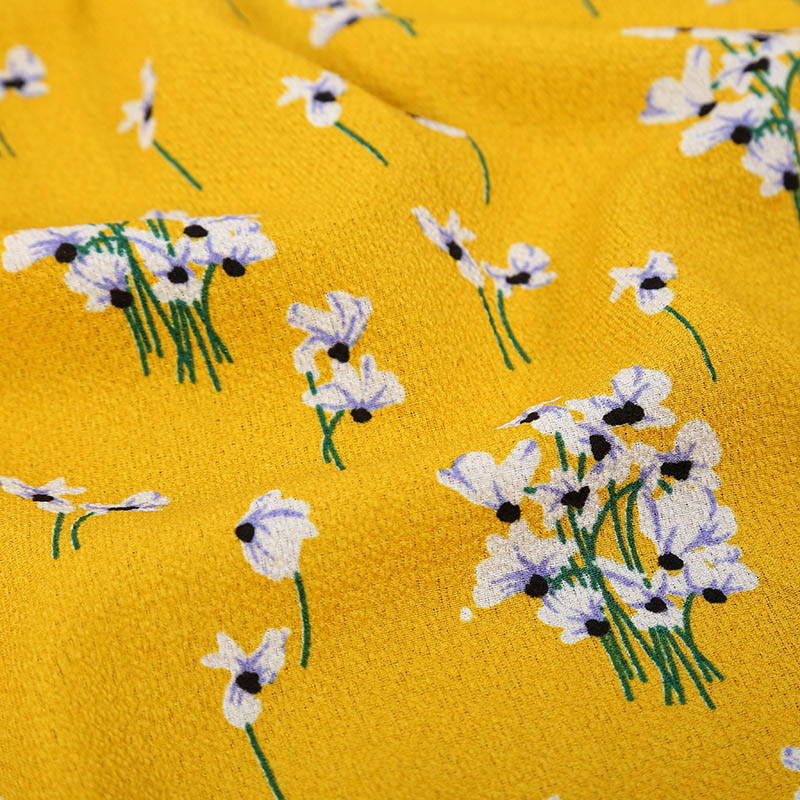 Paris Pearl Chiffon Dress Shirt Fabric Small Piece Printed Fabric