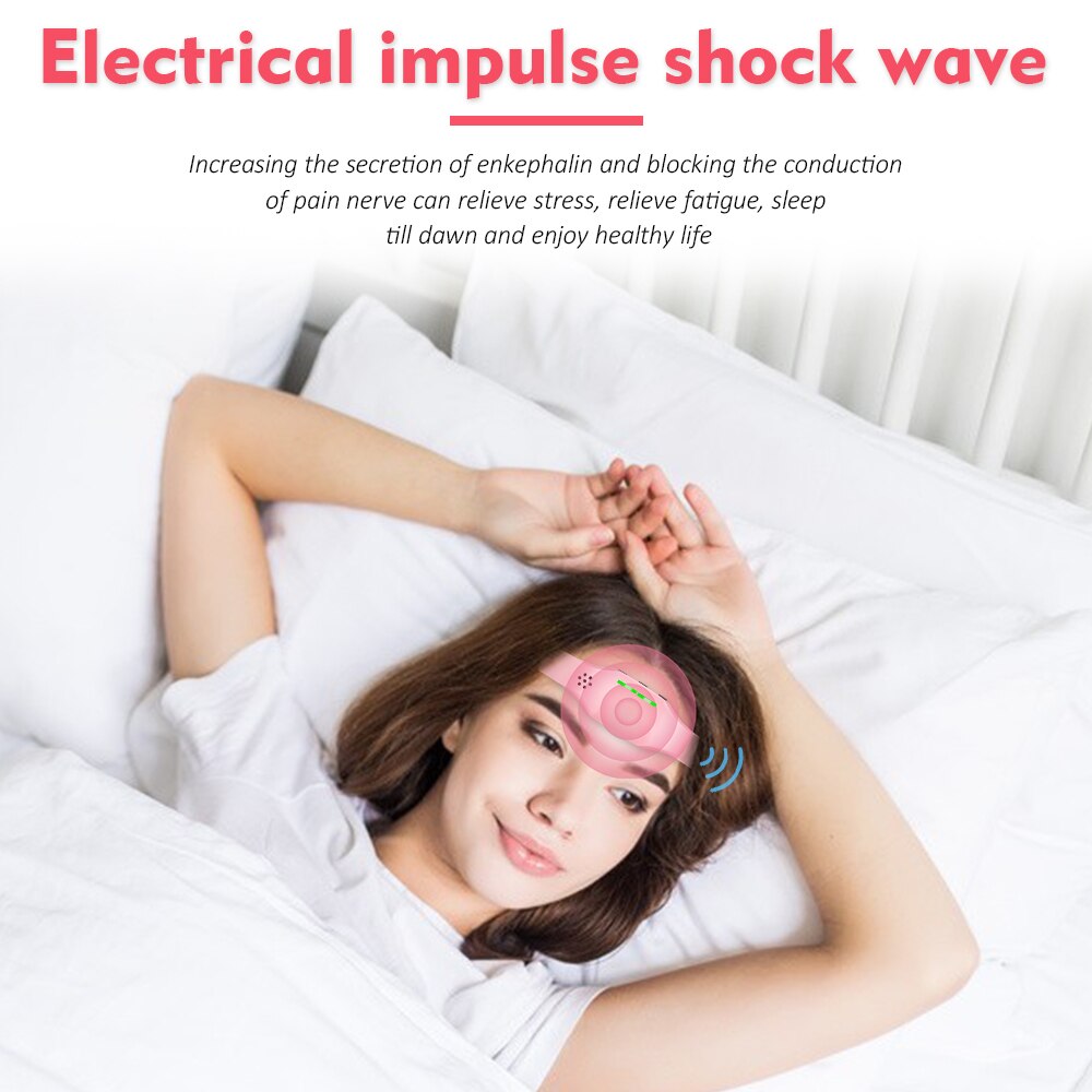 Electric Head Massager Relax Headache Eliminator Aid Therapy Sleeping Device Sleep Monitor Migraine Relief Hypnotic Instrument