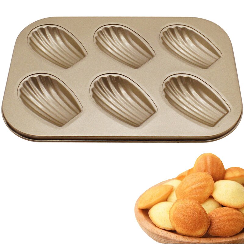 Microwave dish 6 Holes Non-Stick Muffin Cake stainless steel dinner plate baguette baking tray cookie sheet tray mini cake pans
