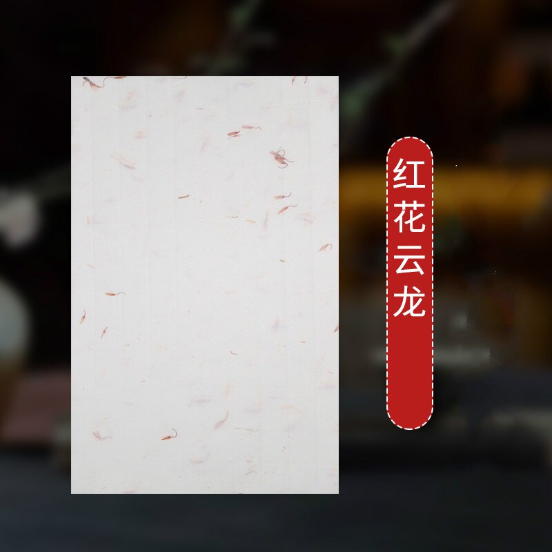 Yunlong Flower Letterhead Rice Paper Letterhead Calligraphy Letterhead Calligraphy Writing Paper Antique Xuan Paper: 19 x 29 cm / B