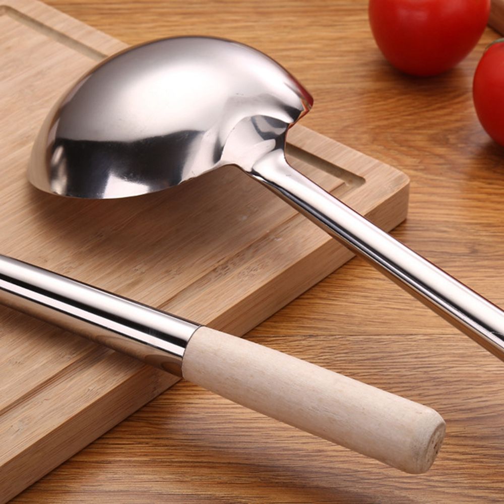Stainless Steel Long Handle Ladle Spoon Big Soup Ladle Cooking Spoon Useful Kitchen Cooking Tool Utensil Tool