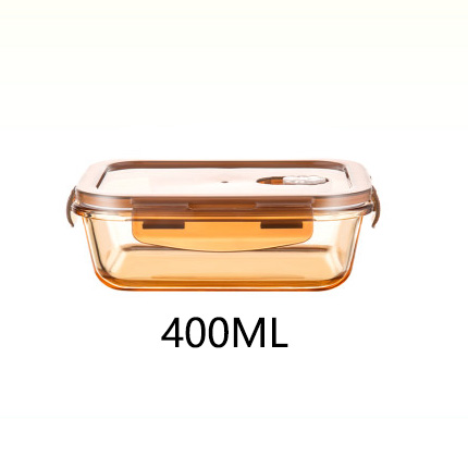 Heat Resistant Glass Fresh Keeping Lunch Box for Kids Women Men Food Storage Meal Prep Containers Japanese Snacks Bento Box: square 400ml