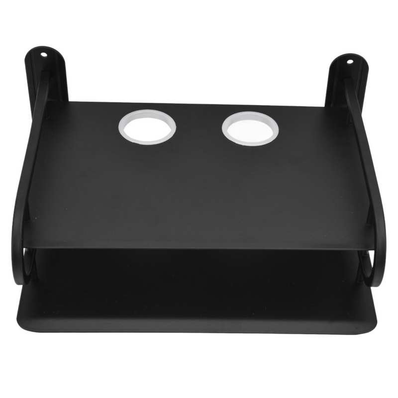 Dubbele Laag Drijvende Wandplank Tv Box Plank Wandmontage Router Dvd Kabel Doos Plank Voor Huishoudelijke Router Ondersteuning