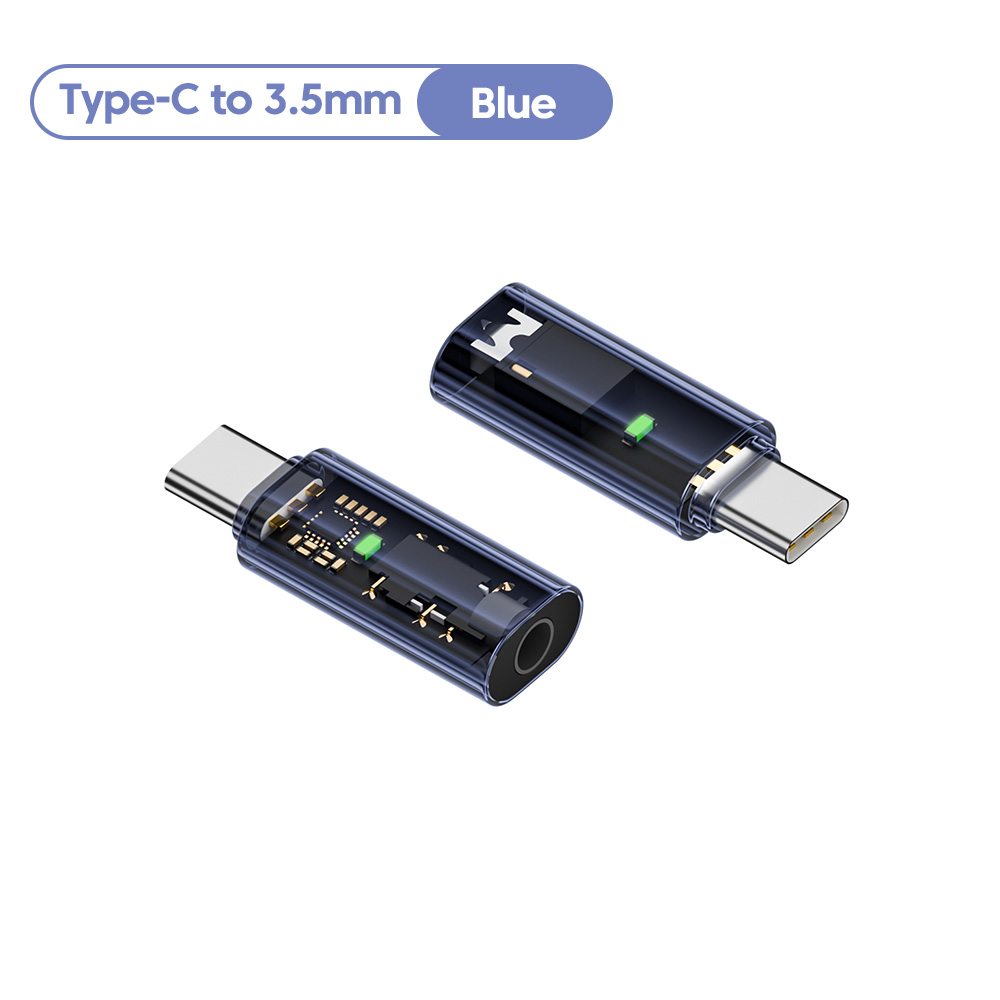 OLAF Adapter audio słuchawek typu C do 3,5 mm 3 5 Jack żeński USB C Aux Audio Converter dla iPhone15 Samsung Galaxy s23 s22 Xiaomi: orange