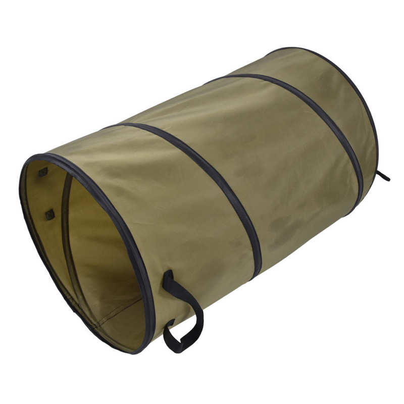 Collapsible Trash Bag Large Oxford Cloth Garden Leaf Container Reusable 113L with Handles for Camping for Lawn