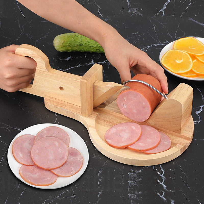 Holz Wurst Salami Guillotine Hobel Cutter mit Klin... Grandado