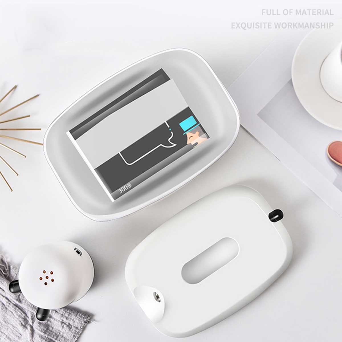 Faroot Cute Calf Shape Tissue Box 2 in 1 Tissue Box Toothpick Holder Household Tissue Box